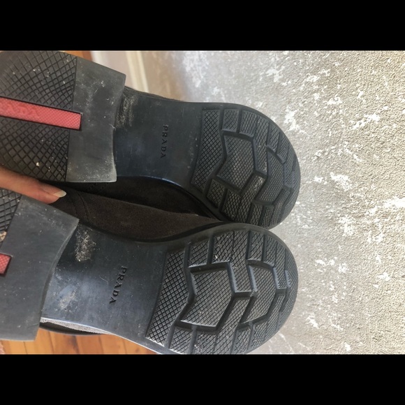 Prada sport knee-high suede moto boots - Picture 8 of 10